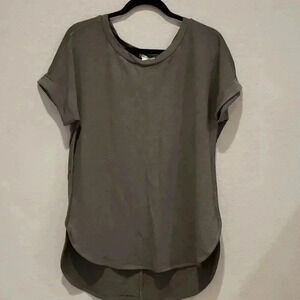 Matty m french terry roll cuff tee